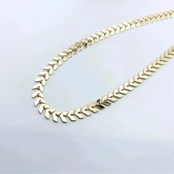 Leaves Choker 18k Gold Plated BEST SELLER - Picture 1 of 6